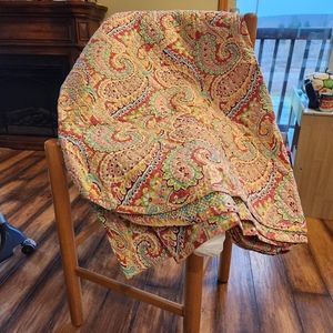 Vera Bradley by Peacock Alley Duvet in Capri Melon Paisley Reversible